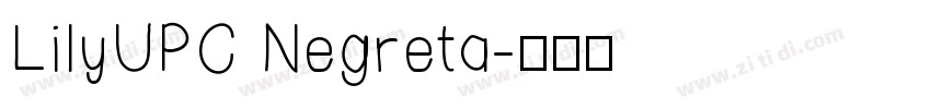 LilyUPC Negreta字体转换